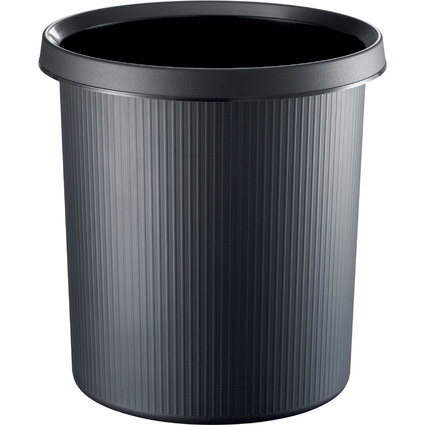 helit Papierkorb "the german line", 18 Liter, PE, schwarz