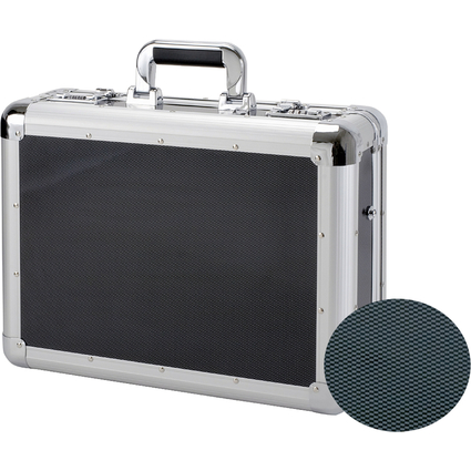 ALUMAXX Laptop-Attach-Koffer "CARBON", Aluminium