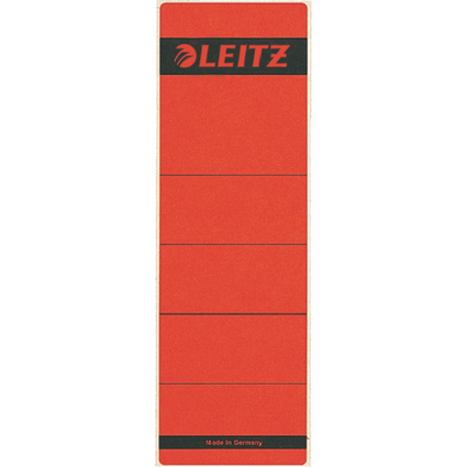 LEITZ Ordnerrcken-Etikett, 61 x 192 mm, kurz, breit, rot