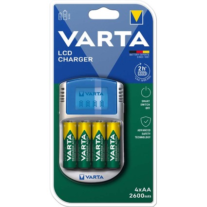 VARTA Ladegert LCD Charger, USB, mit 12 V Adapter