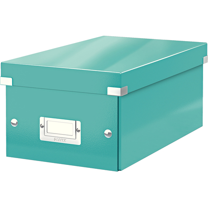 LEITZ DVD-Ablagebox Click & Store WOW, eisblau