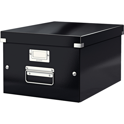 LEITZ Ablagebox Click & Store WOW, DIN A4, schwarz