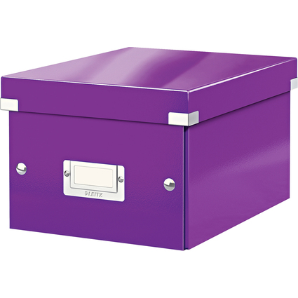 LEITZ Ablagebox Click & Store WOW, DIN A5, violett