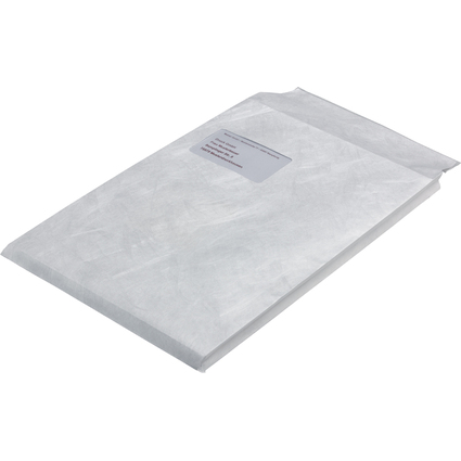 Tyvek Faltenversandtaschen C4, mit Fenster, 70 g/qm