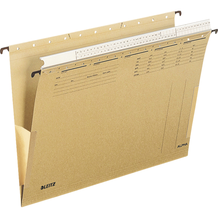 LEITZ ALPHA Hngetasche, A4, mit Organisationsleiste, natron