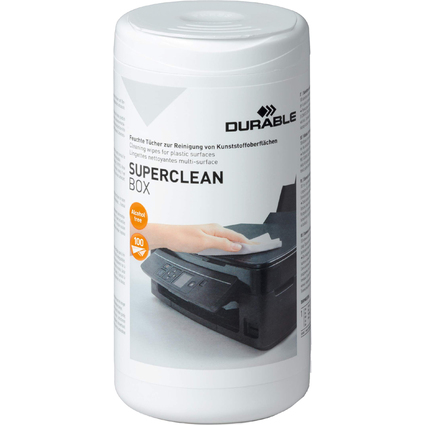 DURABLE Oberflchen-Reinigungstcher SUPERCLEAN BOX