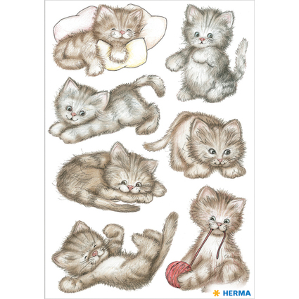 HERMA Sticker DECOR "Drolliges Ktzchen"