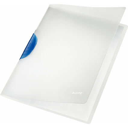 LEITZ Klemmhefter ColorClip Magic, DIN A4, PP, blau-