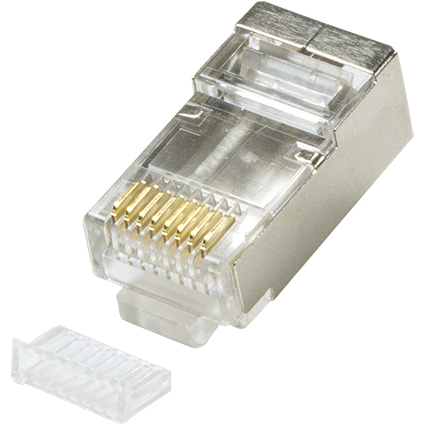 LogiLink RJ45 Stecker fr Rundkabel, Kat.5e, geschirmt