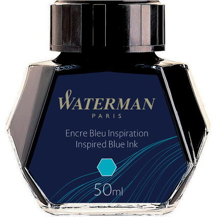 WATERMAN Tinte, inspiredblau, Inhalt: 50 ml im Glas