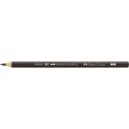 FABER-CASTELL Bleistift GRAPHITE AQUARELLE, Hrtegrad: 2B