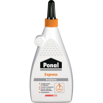 Ponal Express Holzleim, lsemittelfrei, 225 g Flasche