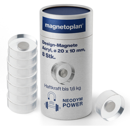 magnetoplan Neodym-Magnete Design, Durchmesser: 20 mm