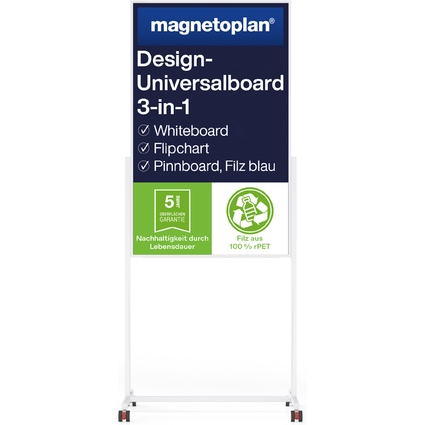 magnetoplan Universal Board, (B)750 x (H)1.200 mm, Filz blau