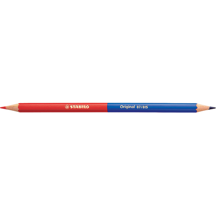 STABILO Silbentrennstift Original, sechseckig, rot/blau