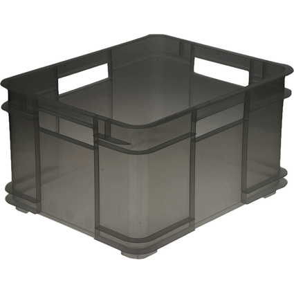 keeeper Aufbewahrungsbox Euro-Box XL "bruno", 28 Liter, grau