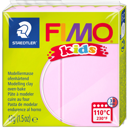 FIMO kids Modelliermasse, ofenhrtend, rosa, 42 g