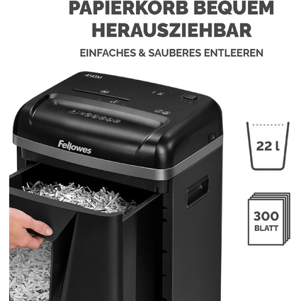 Fellowes Aktenvernichter Microshred 450M, Mikropartikel