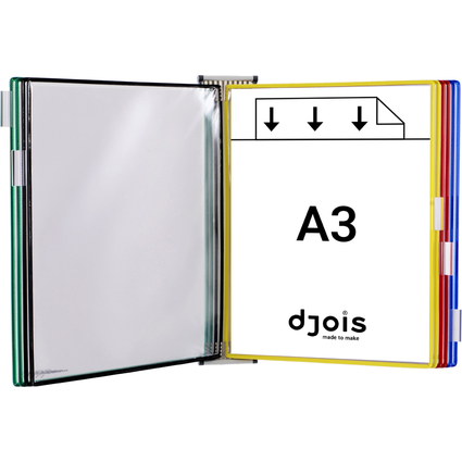 djois by tarifold Wandsichttafelsystem Metall, DIN A3