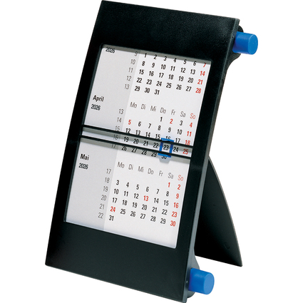 rido id Tischkalender "3-Monatskalender" 2026/2027, blau