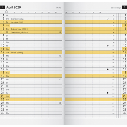 rido id Kalender-Einlage "M-planer", 2026