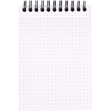 RHODIA Spiralnotizblock No. 13, DIN A6, gepunktet, schwarz