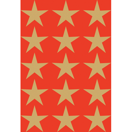 HERMA Weihnachts-Sticker DECOR "Sterne", 22 mm, gold