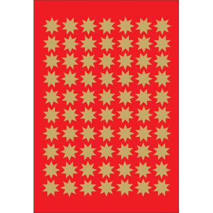 HERMA Weihnachts-Sticker DECOR "Sterne", 10 mm, gold