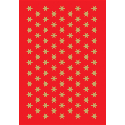 HERMA Weihnachts-Sticker DECOR "Sterne", 6 mm, gold
