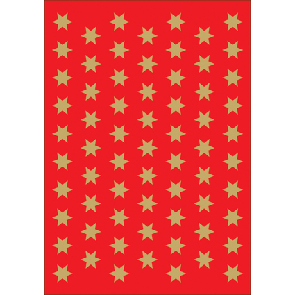 HERMA Weihnachts-Sticker DECOR "Sterne", 8 mm, gold