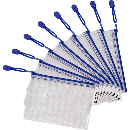 djois by tarifold Reiverschlusstasche ZIPPER, DIN A6, blau