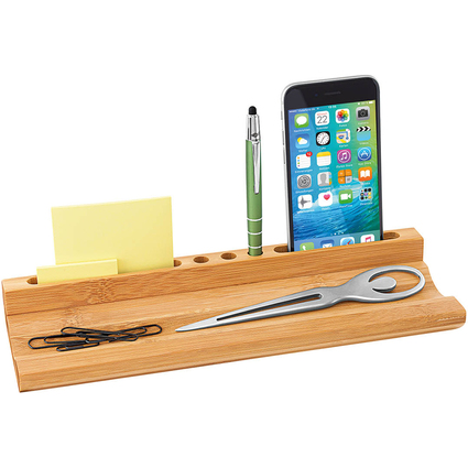 WEDO Utensilienstnder mit Smartphone-Ablage, aus Bambus