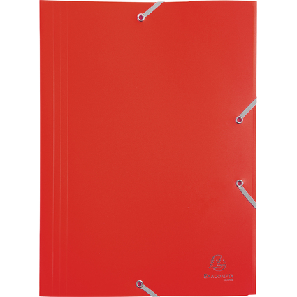 EXACOMPTA Eckspannermappe Opaque Eco, DIN A4, PP, rot