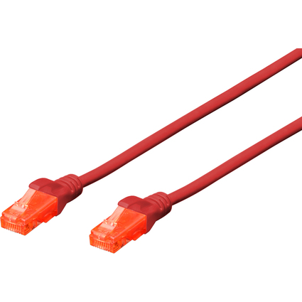 DIGITUS Patchkabel, Kat. 6, U/UTP, 0,25 m, grau