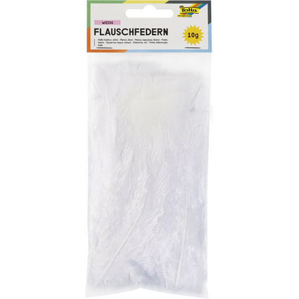 folia Flauschfedern, 10 g, wei