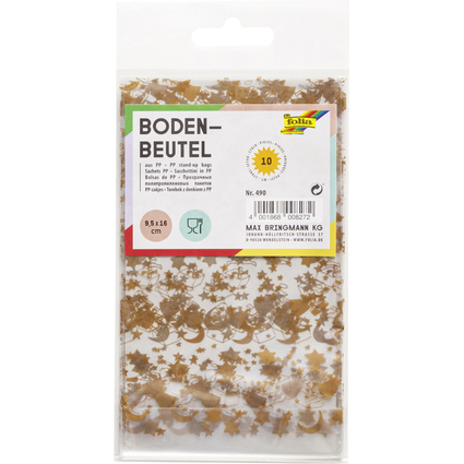 folia Weihnachts-Bodenbeutel, Mae: (B)95 x (H)160 mm