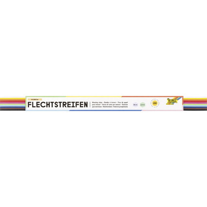 folia Flechtstreifen (B)15 x (L)500 mm, farbig sortiert