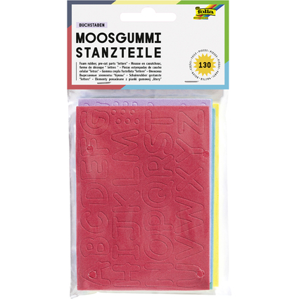 folia Moosgummi-Stanzteile "Buchstaben"