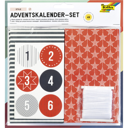 folia Adventskalender 24 Adventsttchen "STYLE"