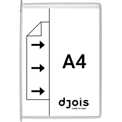 djois by tarifold Drehzapfentafel, DIN A4, grau