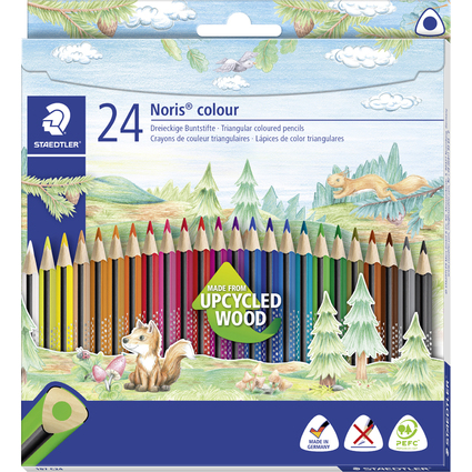 STAEDTLER Dreikant-Buntstift Noris colour, 24er Kartonetui