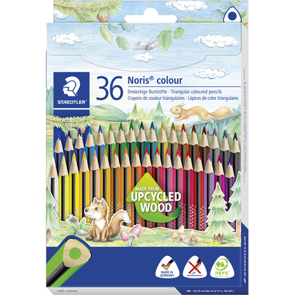 STAEDTLER Dreikant-Buntstift Noris colour, 36er Kartonetui