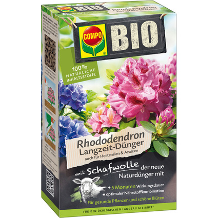 COMPO BIO Rhododendron- und Hortensien Langzeit-Dnger, 2 kg