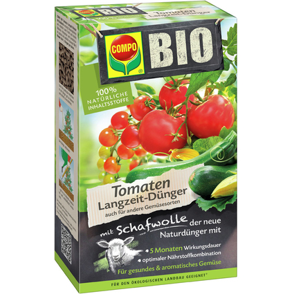 COMPO BIO Tomaten Langzeit-Dnger mit Schafwolle, 750 g