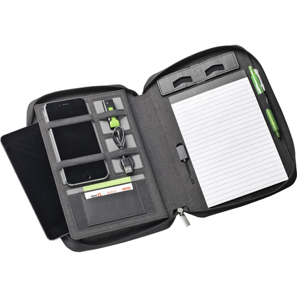 dufco Konferenzmappe mit Powerbank, DIN A5, anthrazit