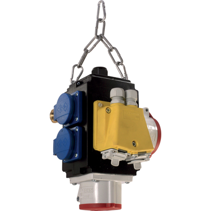 BACHMANN Energiewrfel, 2-fach, 2x CEE, 1x Druckluft