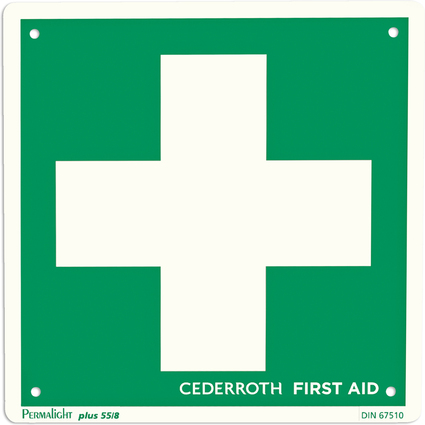 CEDERROTH Hinweisschild "Rettungszeichen", nachleuchtend