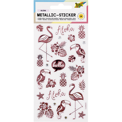 folia Metallic-Sticker Rainforest, Blattformat: 95 x 175 mm