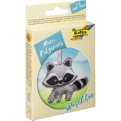 folia Mini Filz-Nhset "Filzinies", 12-teilig, Waschbr
