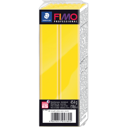 FIMO PROFESSIONAL Modelliermasse, reingelb, 454 g